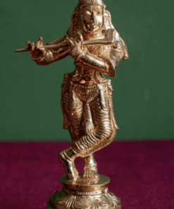 KRISHNA WITH FLUTE PANCHALOHA IDOL-6 INCHES